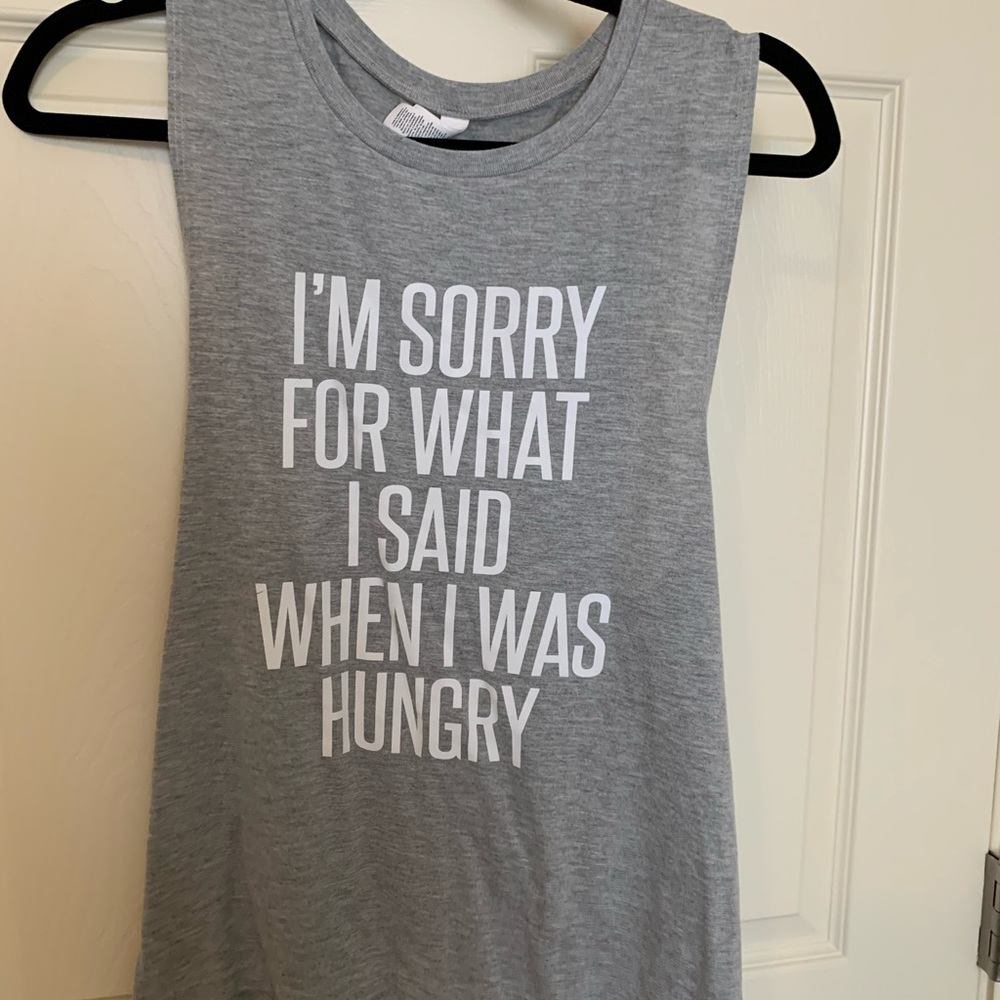 Gray tank top